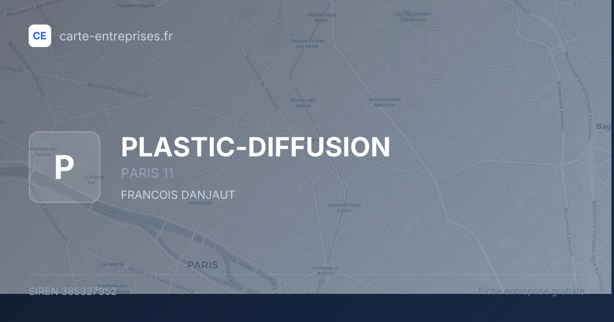 PLASTIC-DIFFUSION — 385327952 — fiche entreprise