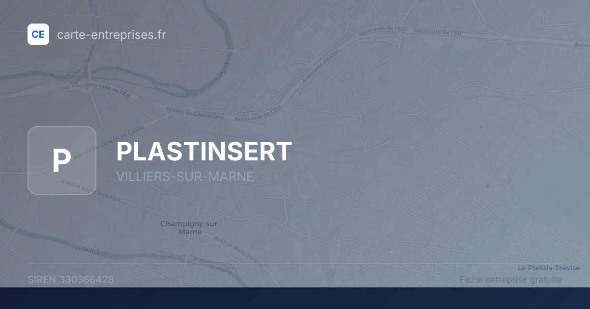 PLASTINSERT — 330366428 — fiche entreprise