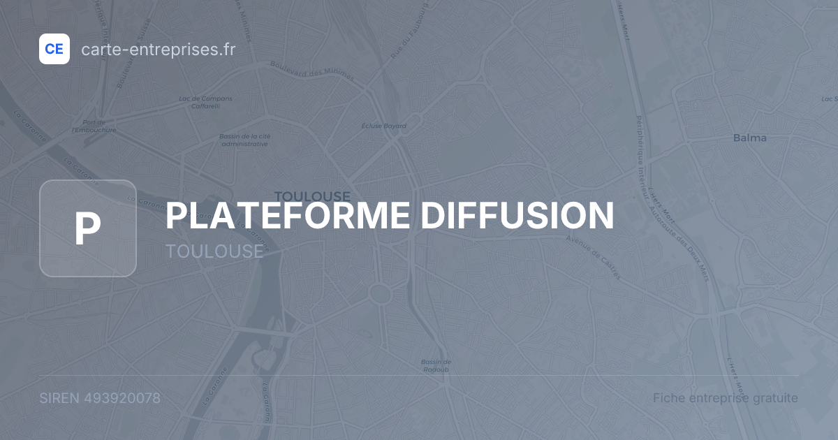 PLATEFORME  DIFFUSION — 493920078 — fiche entreprise