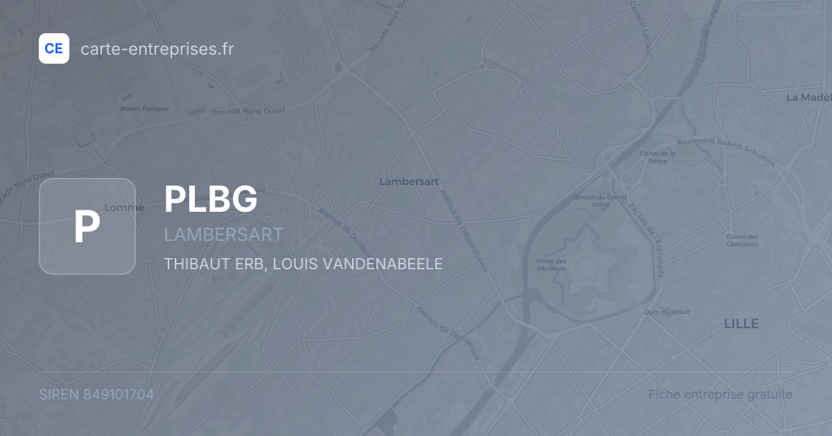 PLBG — 849101704 — fiche entreprise