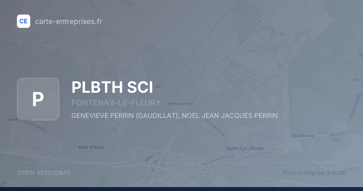 PLBTH SCI — 402030845 — fiche entreprise