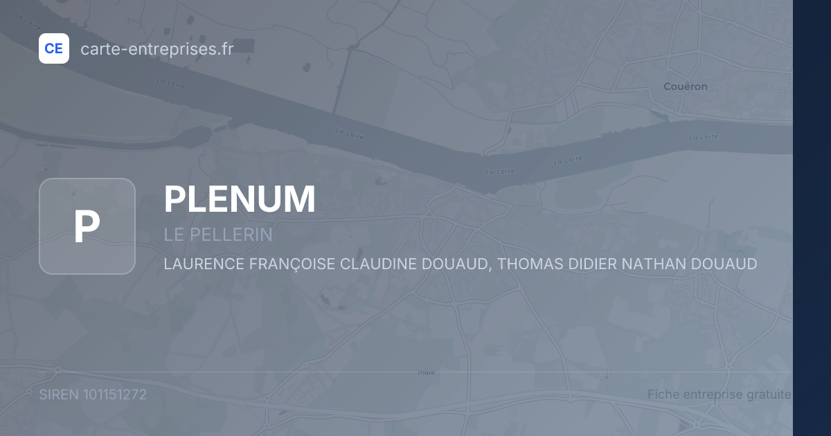 PLENUM — 101151272 — fiche entreprise