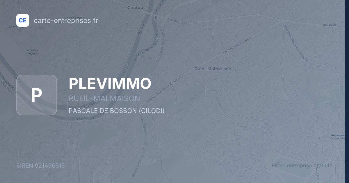 PLEVIMMO — 921496618 — fiche entreprise