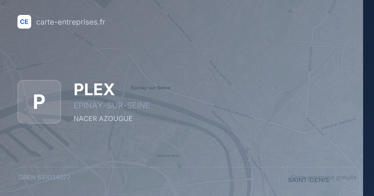 PLEX — 841034077 — fiche entreprise