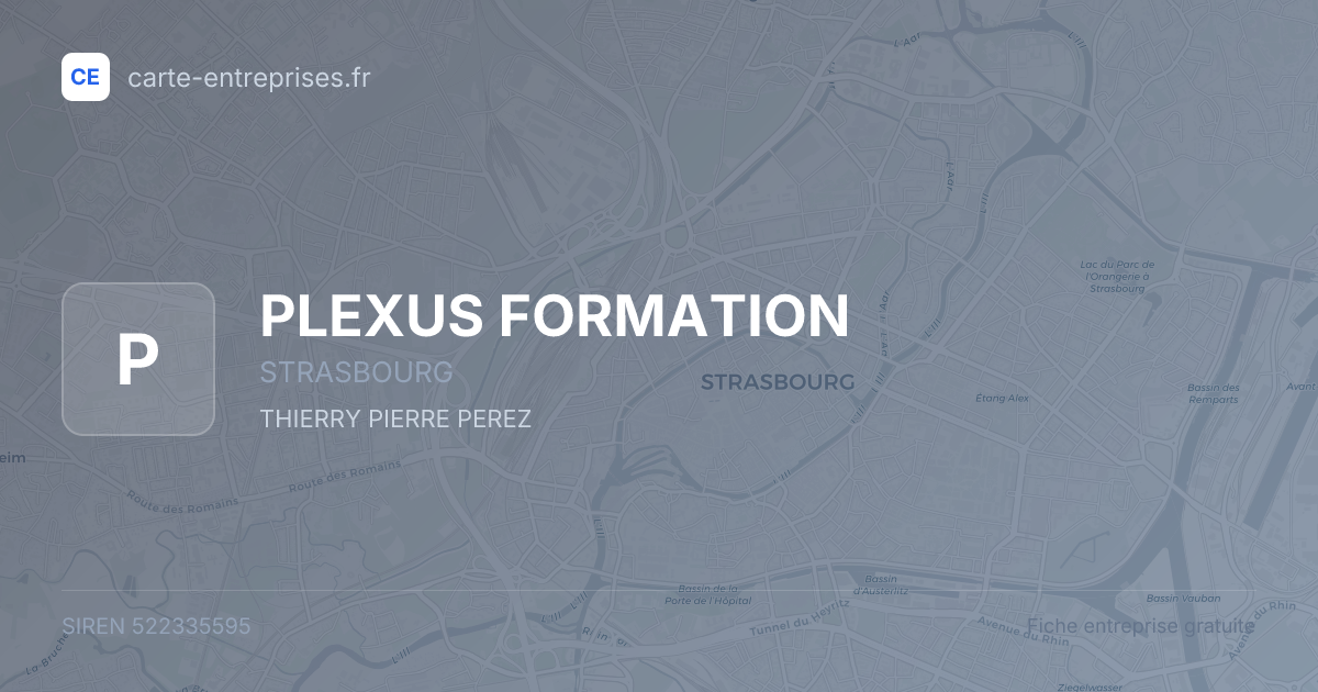 PLEXUS FORMATION — 522335595 — fiche entreprise