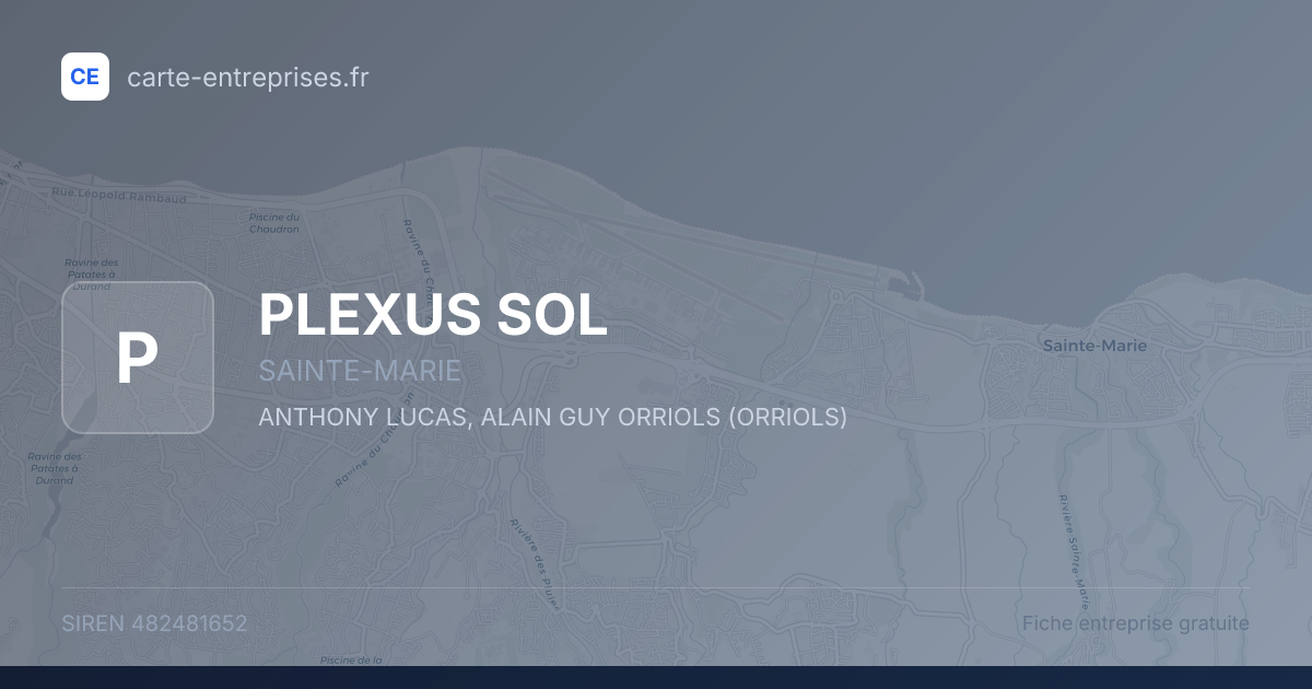 PLEXUS SOL — 482481652 — fiche entreprise