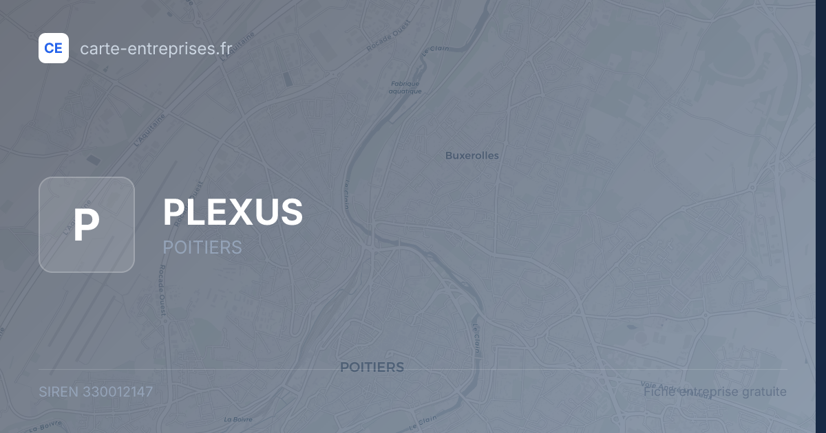 PLEXUS — 330012147 — fiche entreprise