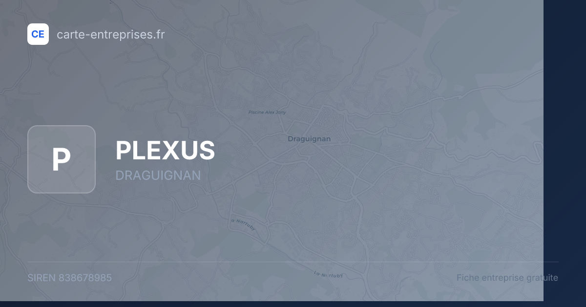 PLEXUS — 838678985 — fiche entreprise
