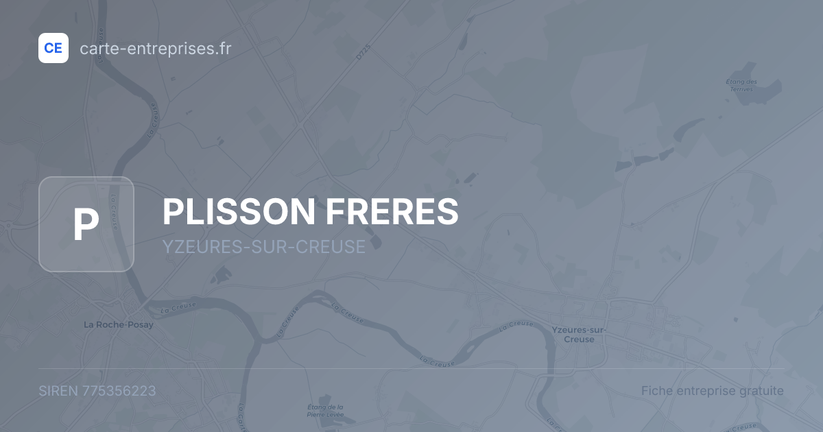 PLISSON FRERES — 775356223 — fiche entreprise