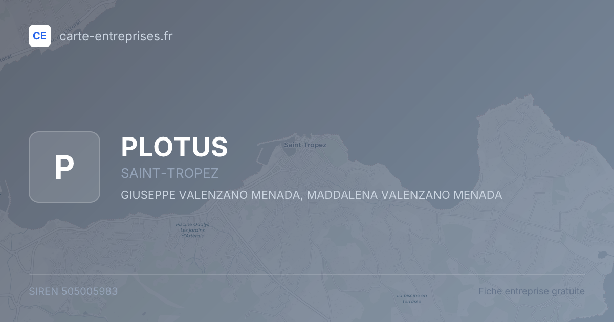 PLOTUS — 505005983 — fiche entreprise
