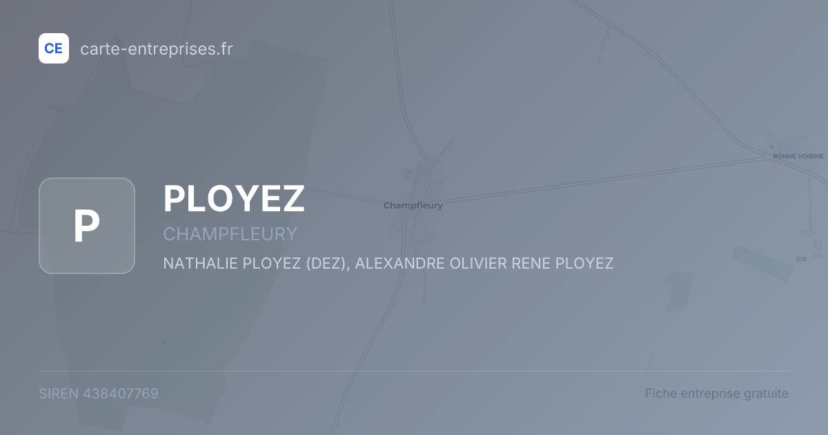 PLOYEZ — 438407769 — fiche entreprise