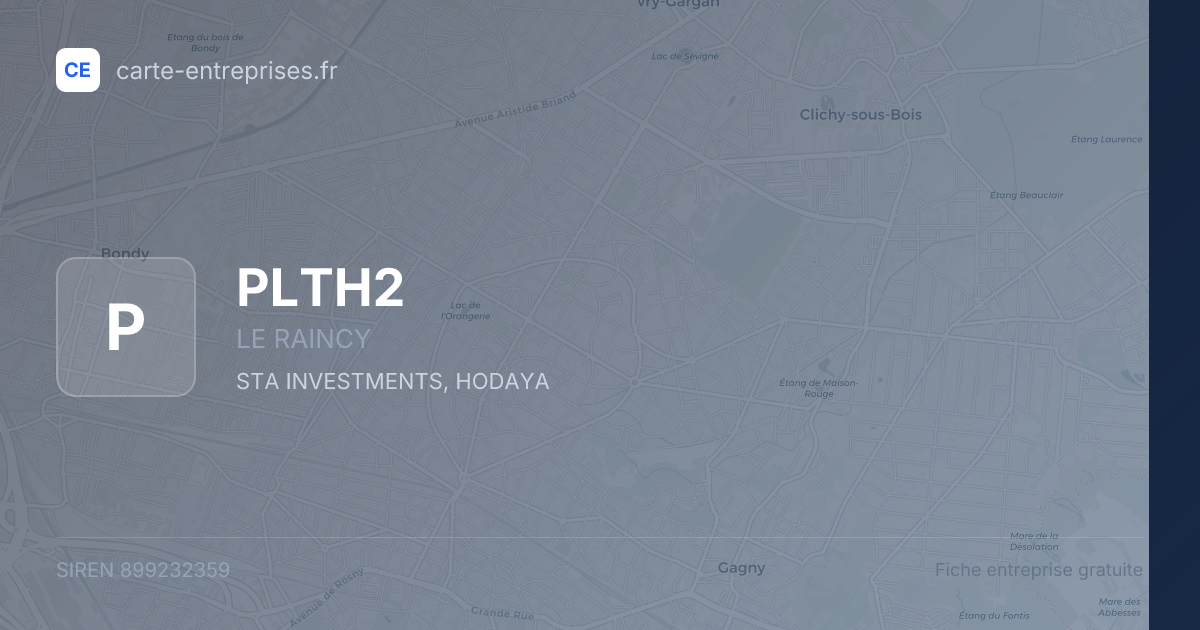 PLTH2 — 899232359 — fiche entreprise
