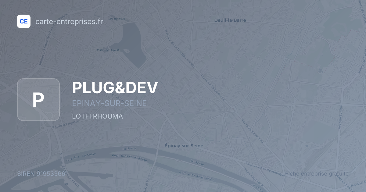 PLUG&DEV — 919533661 — fiche entreprise