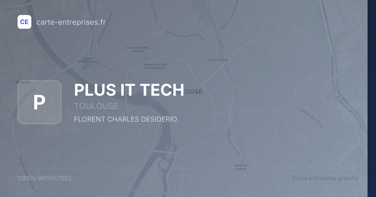 PLUS IT TECH — 990657892 — fiche entreprise