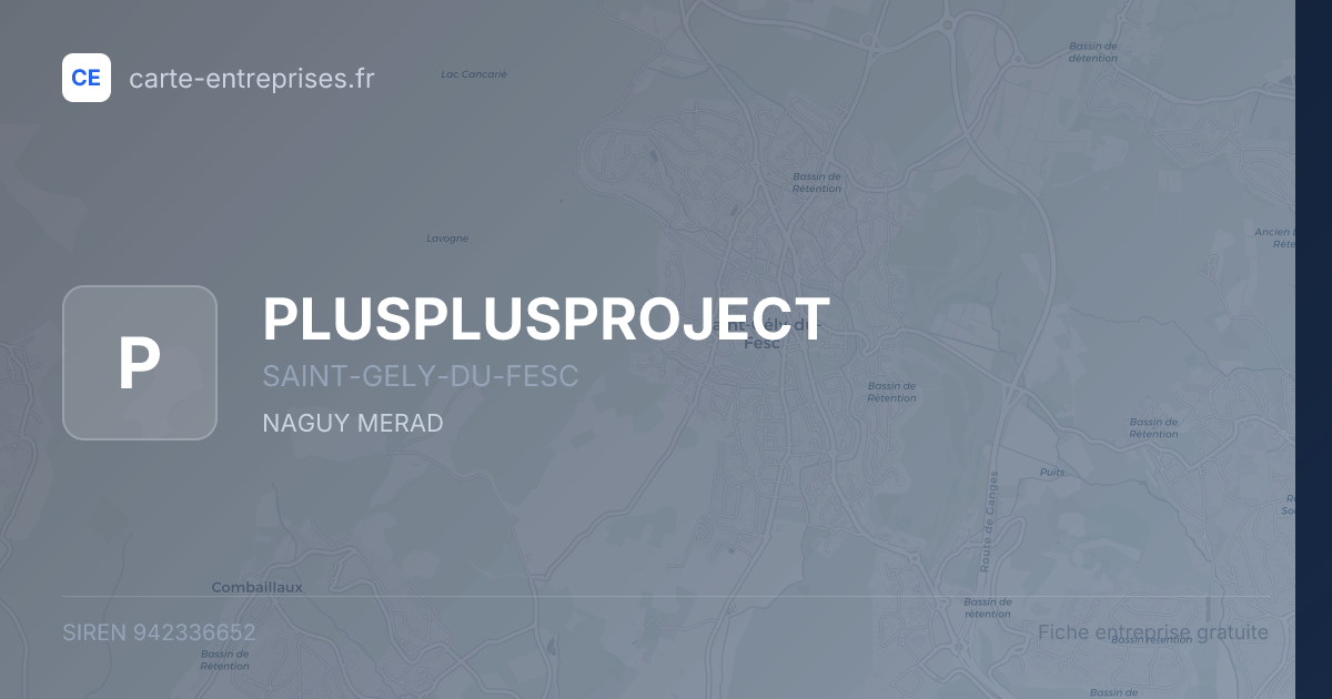 PLUSPLUSPROJECT — 942336652 — fiche entreprise