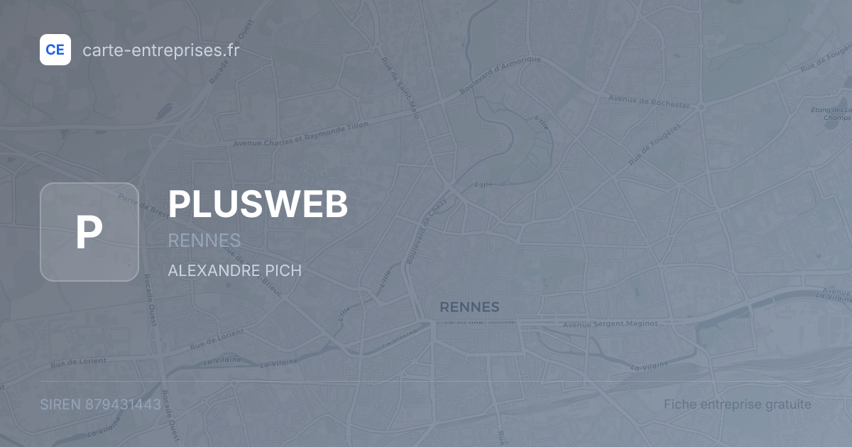 PLUSWEB — 879431443 — fiche entreprise