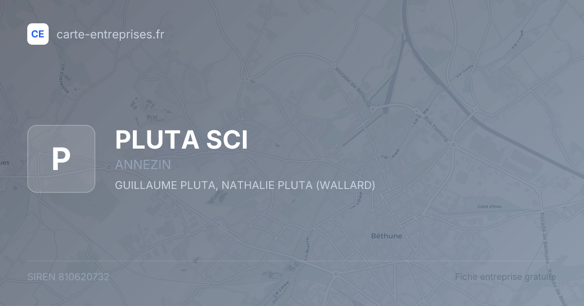 PLUTA SCI — 810620732 — fiche entreprise