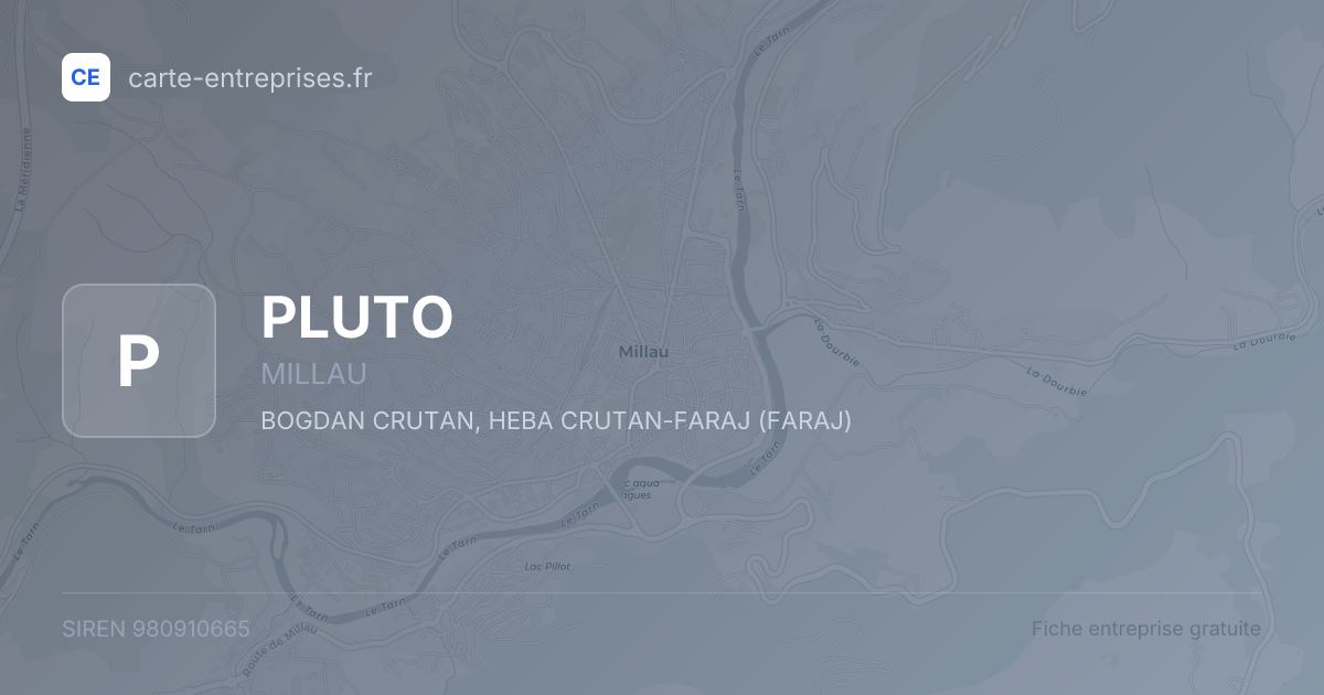 PLUTO — 980910665 — fiche entreprise