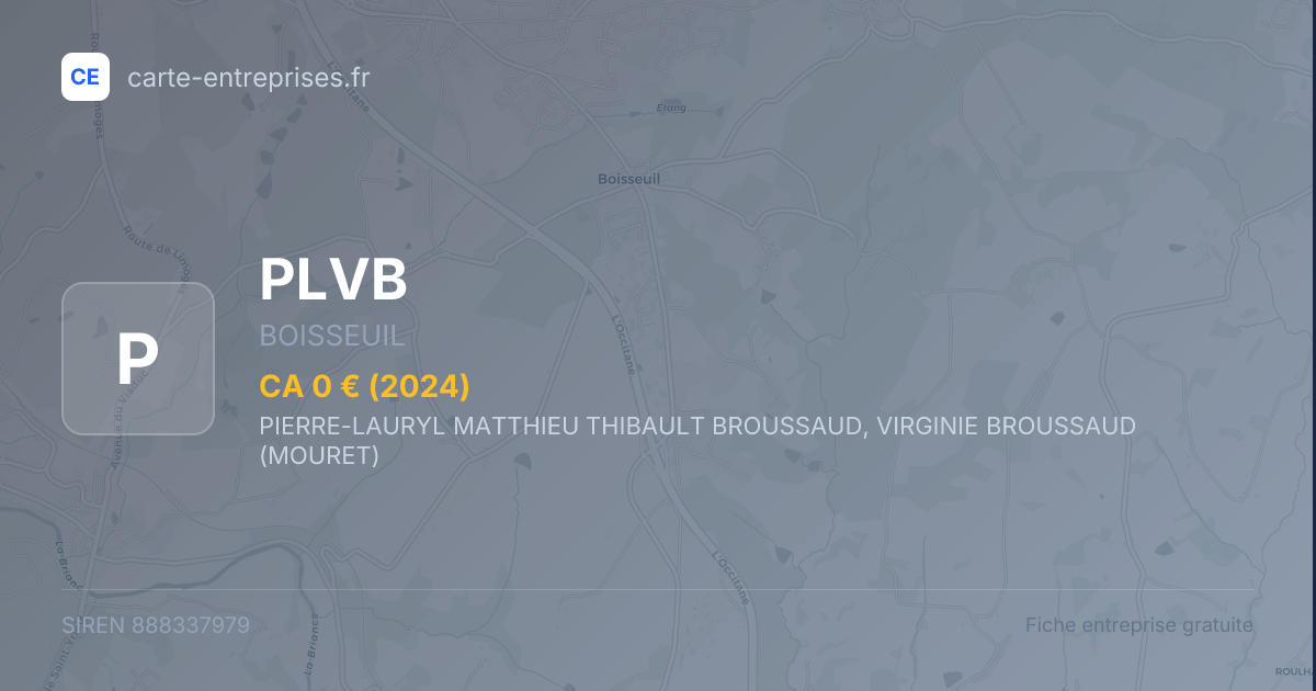 PLVB — 888337979 — fiche entreprise