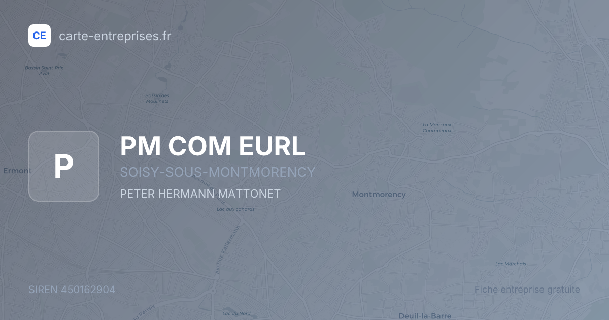 PM COM EURL — 450162904 — fiche entreprise