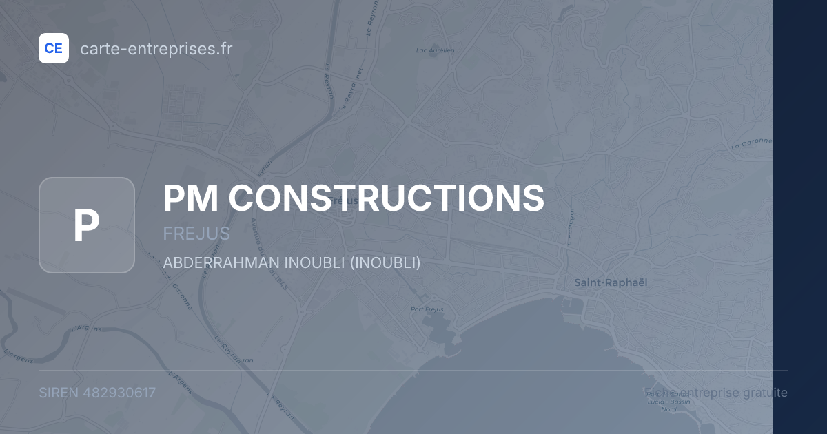 PM CONSTRUCTIONS — 482930617 — fiche entreprise