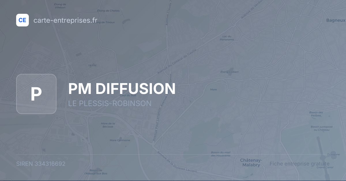 PM DIFFUSION — 334316692 — fiche entreprise
