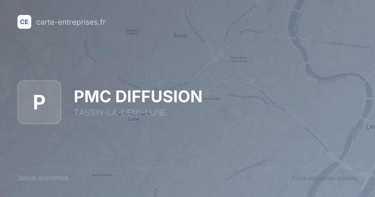 PMC DIFFUSION — 404181166 — fiche entreprise