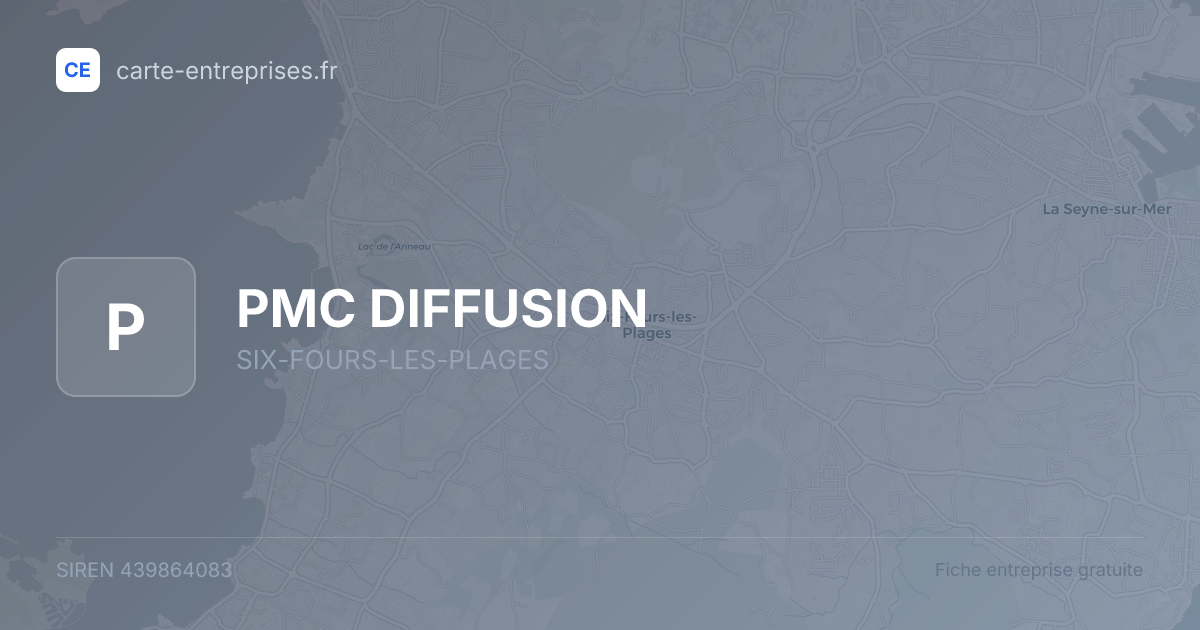 PMC DIFFUSION — 439864083 — fiche entreprise