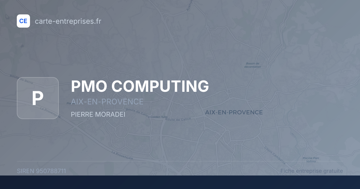 PMO COMPUTING — 950788711 — fiche entreprise