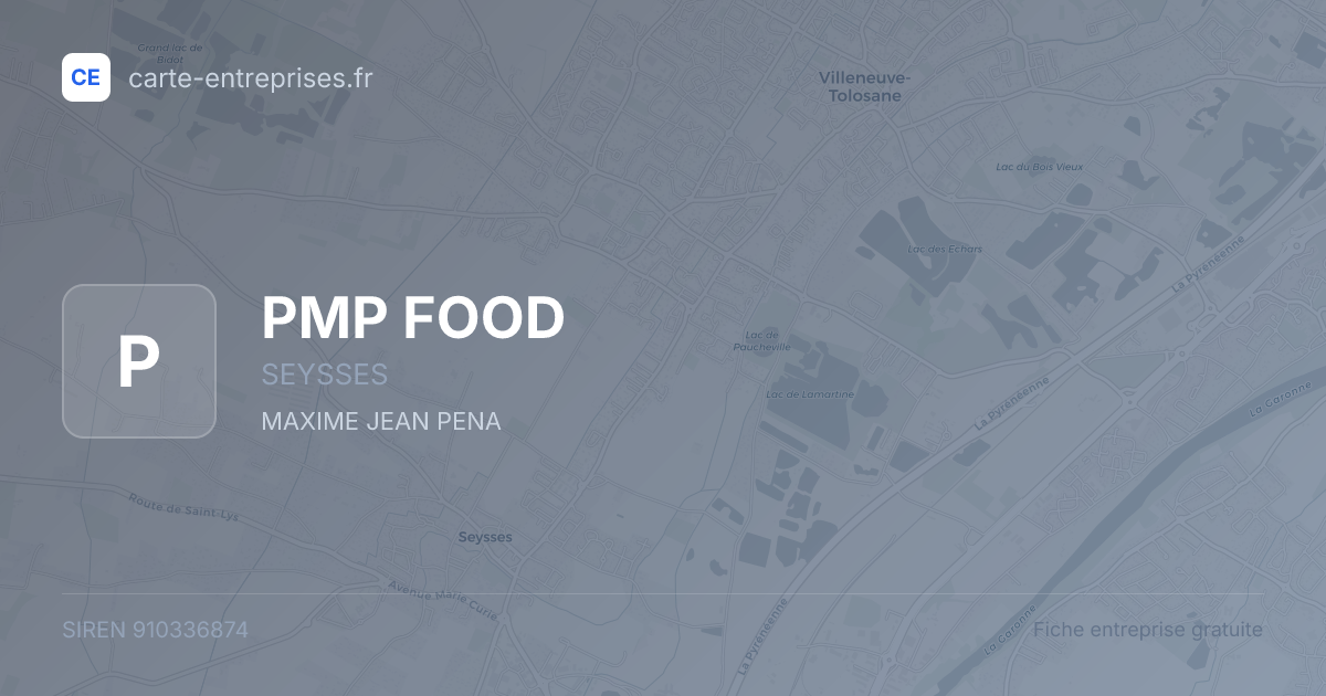 PMP FOOD — 910336874 — fiche entreprise