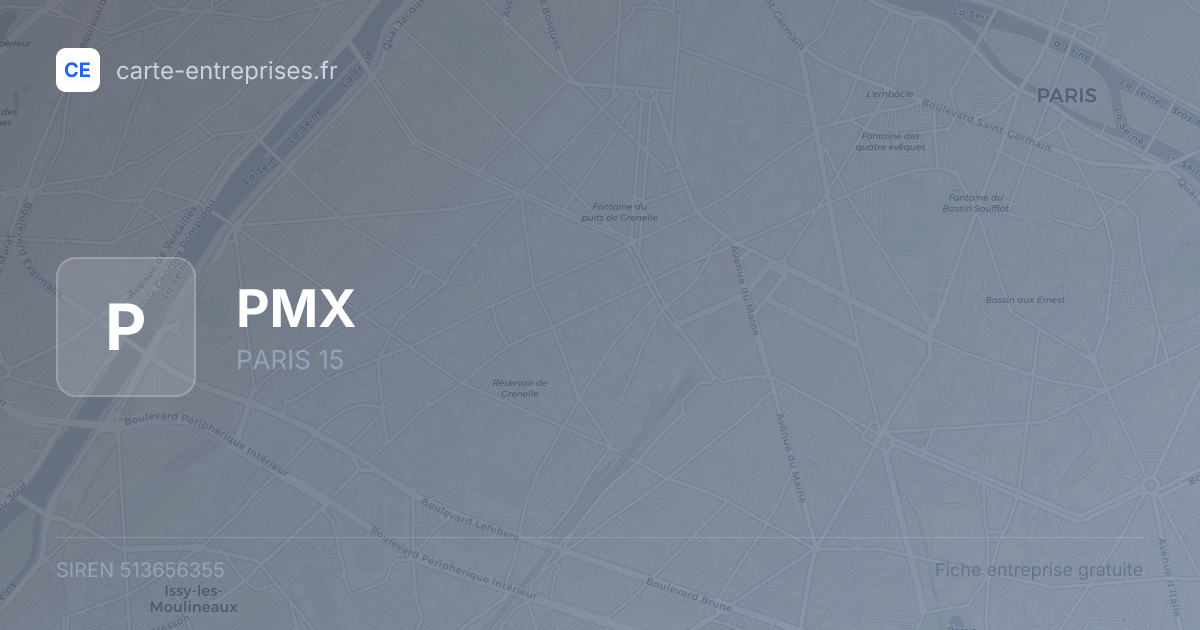 PMX — 513656355 — fiche entreprise