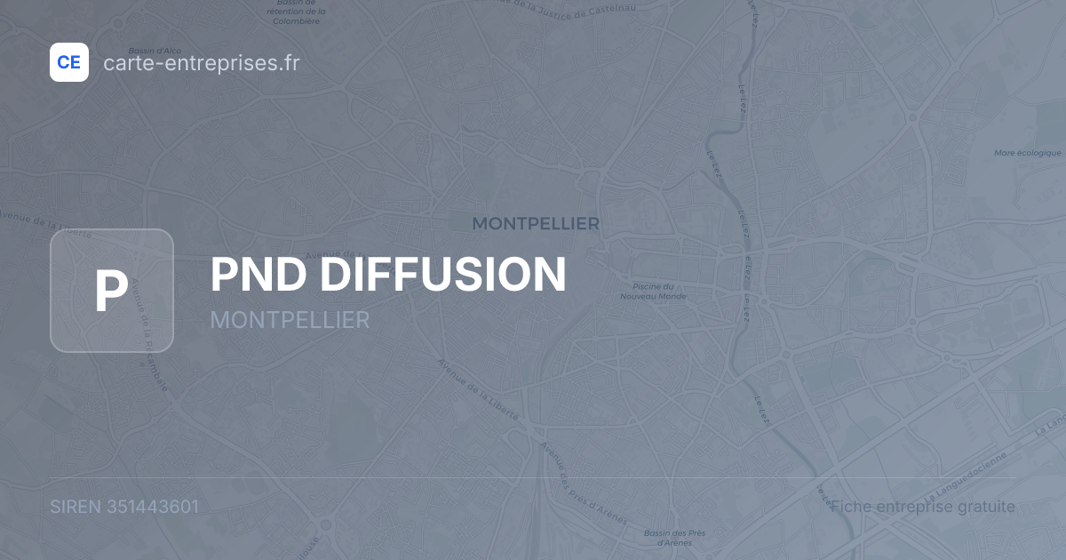PND DIFFUSION — 351443601 — fiche entreprise