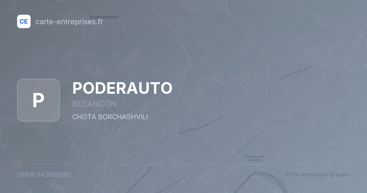 PODERAUTO — 942699265 — fiche entreprise