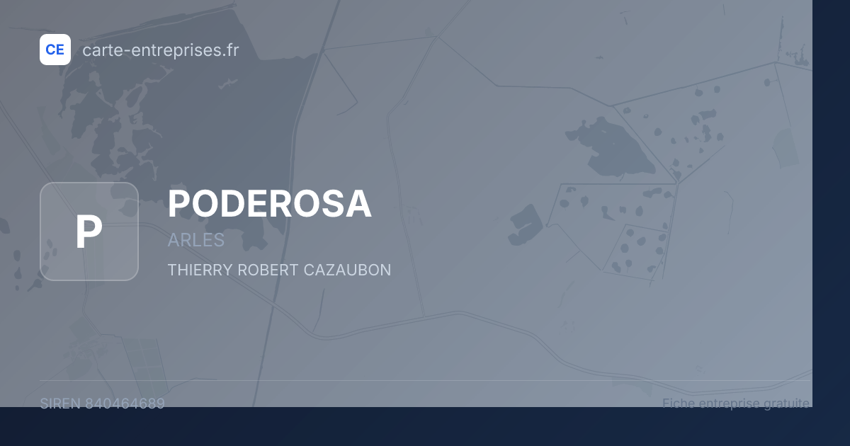 PODEROSA — 840464689 — fiche entreprise