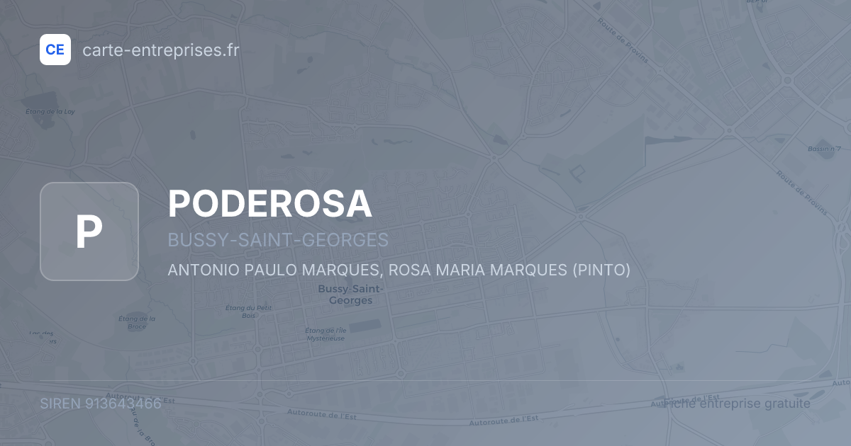 PODEROSA — 913643466 — fiche entreprise