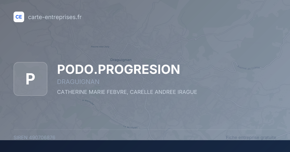 PODO.PROGRESION — 490706876 — fiche entreprise