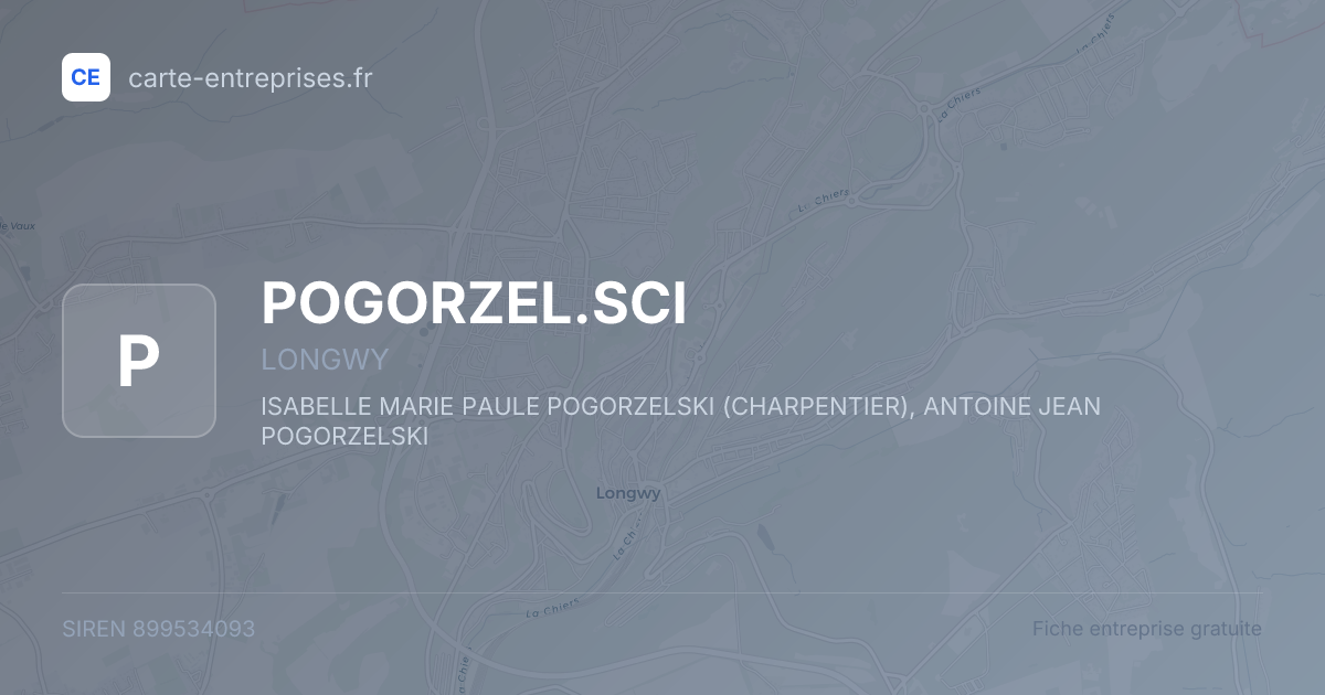 POGORZEL.SCI — 899534093 — fiche entreprise
