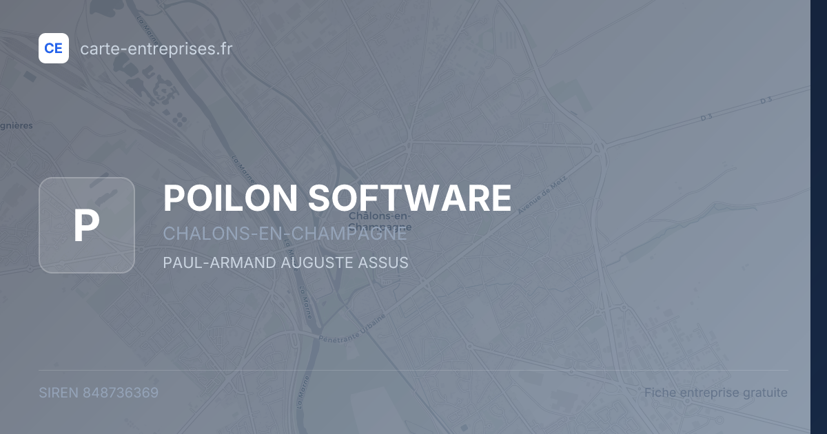 POILON SOFTWARE — 848736369 — fiche entreprise