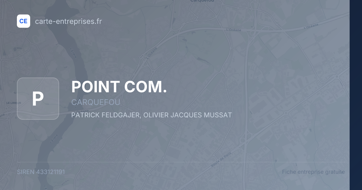 POINT COM. — 433121191 — fiche entreprise