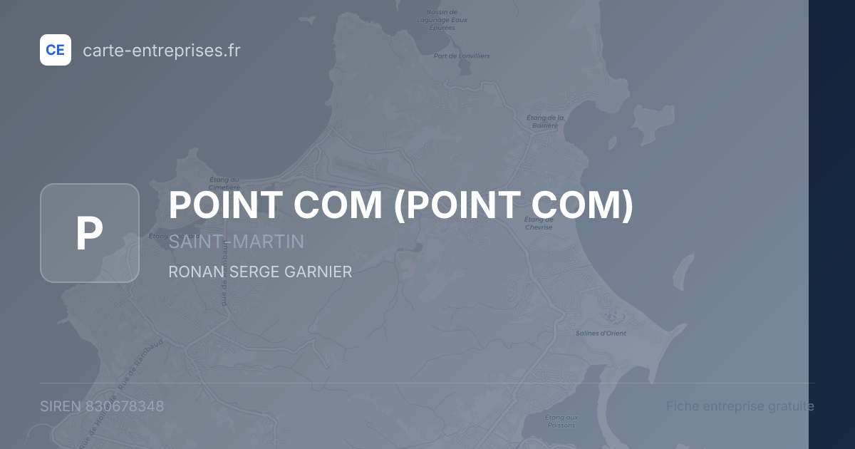 POINT COM — 830678348 — fiche entreprise