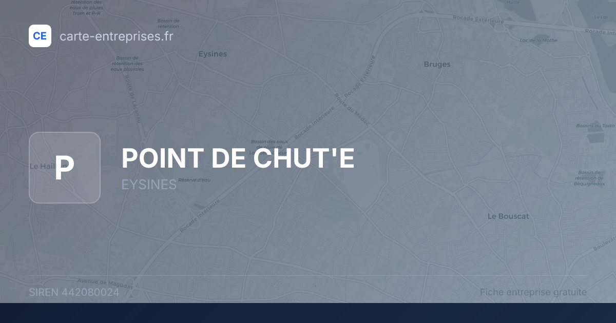POINT DE CHUT'E — 442080024 — fiche entreprise