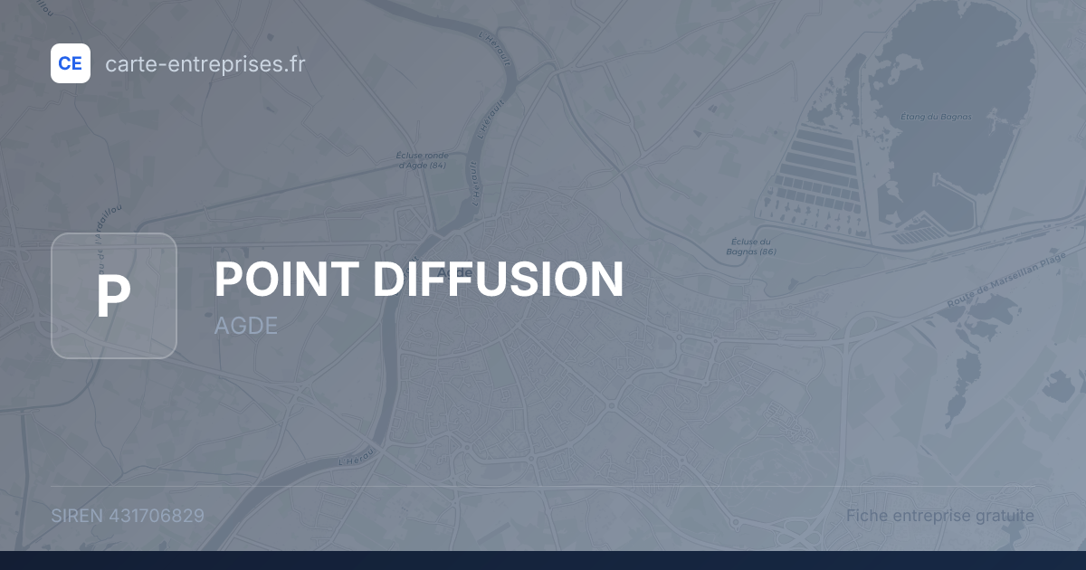 POINT DIFFUSION — 431706829 — fiche entreprise