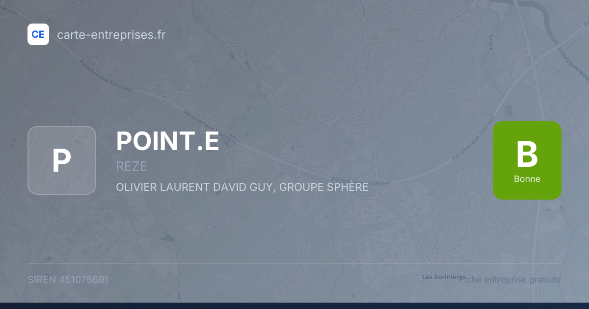 POINT.E — 451075691 — fiche entreprise