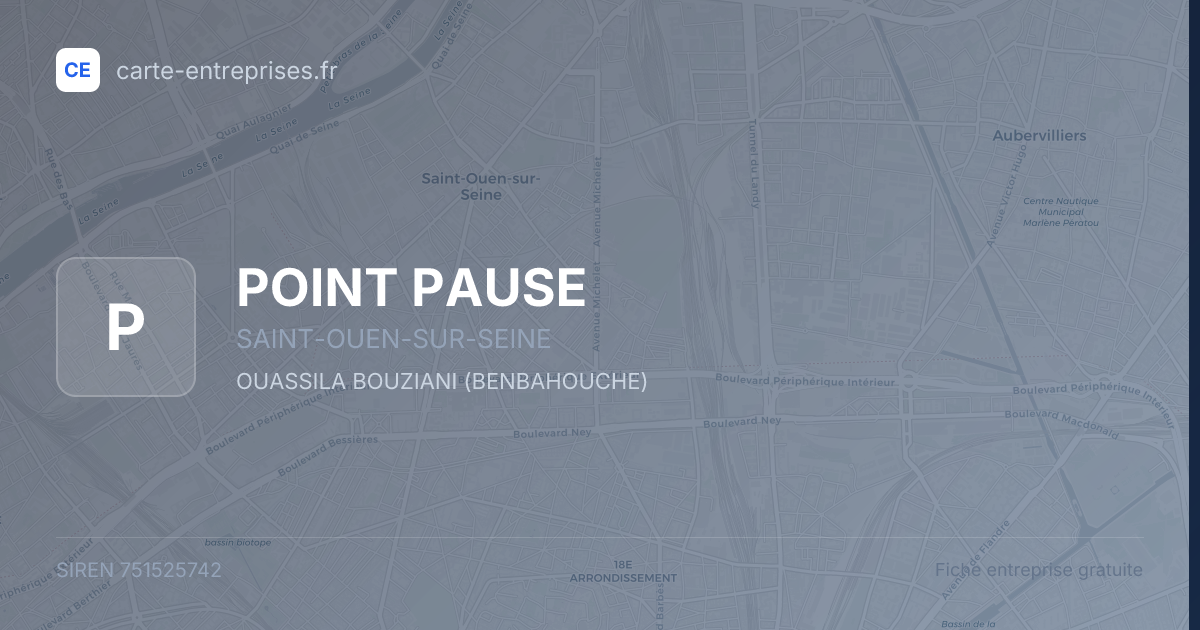 POINT PAUSE — 751525742 — fiche entreprise