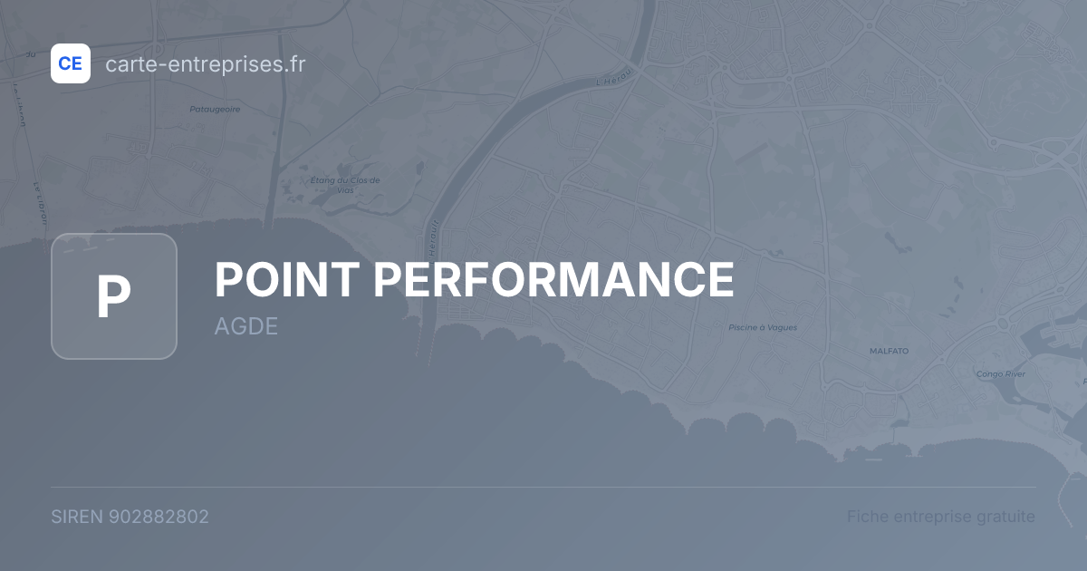POINT PERFORMANCE — 902882802 — fiche entreprise