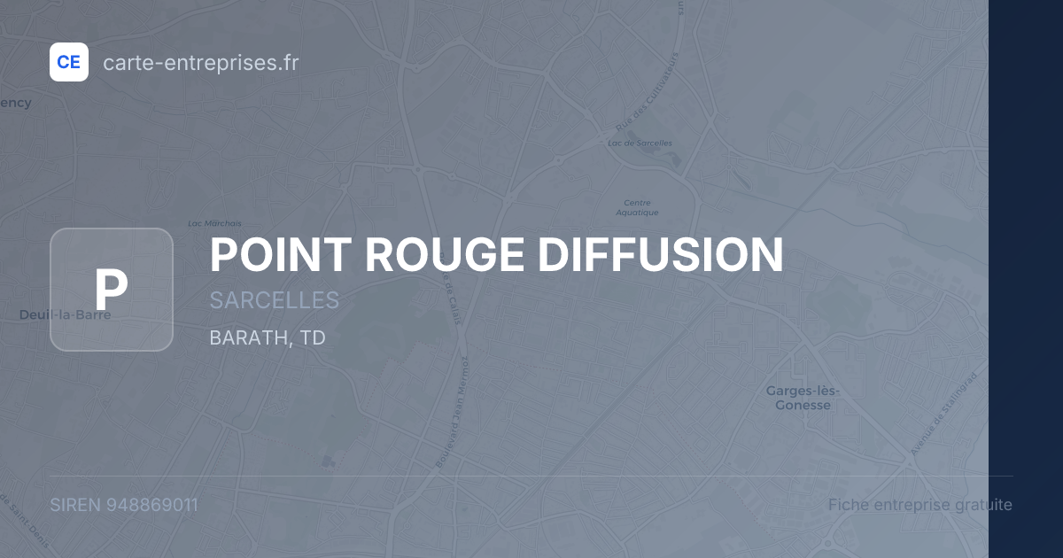POINT ROUGE DIFFUSION — 948869011 — fiche entreprise