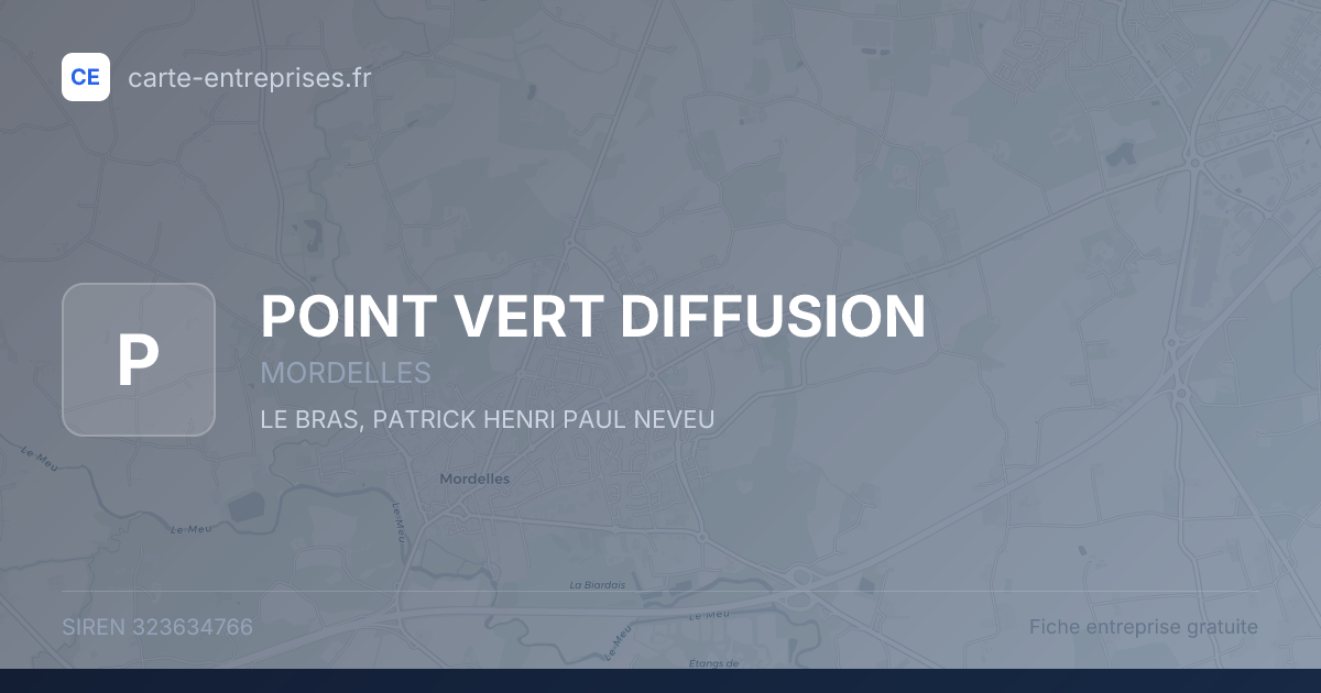 POINT VERT DIFFUSION — 323634766 — fiche entreprise