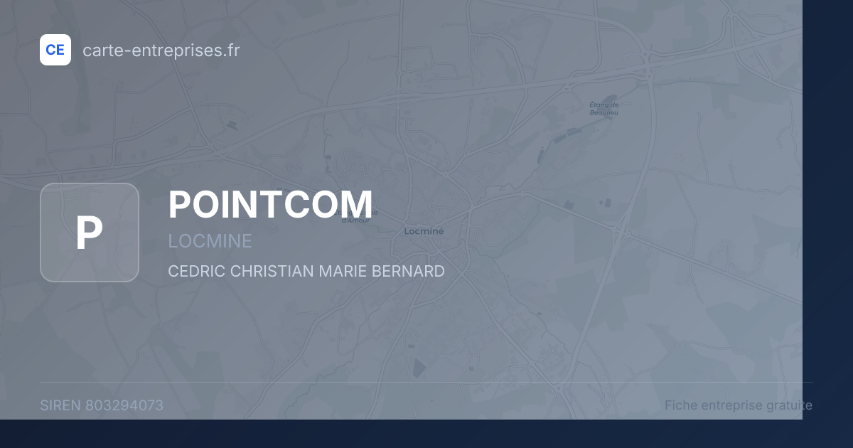 POINTCOM — 803294073 — fiche entreprise