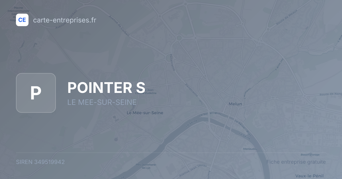 POINTER S — 349519942 — fiche entreprise