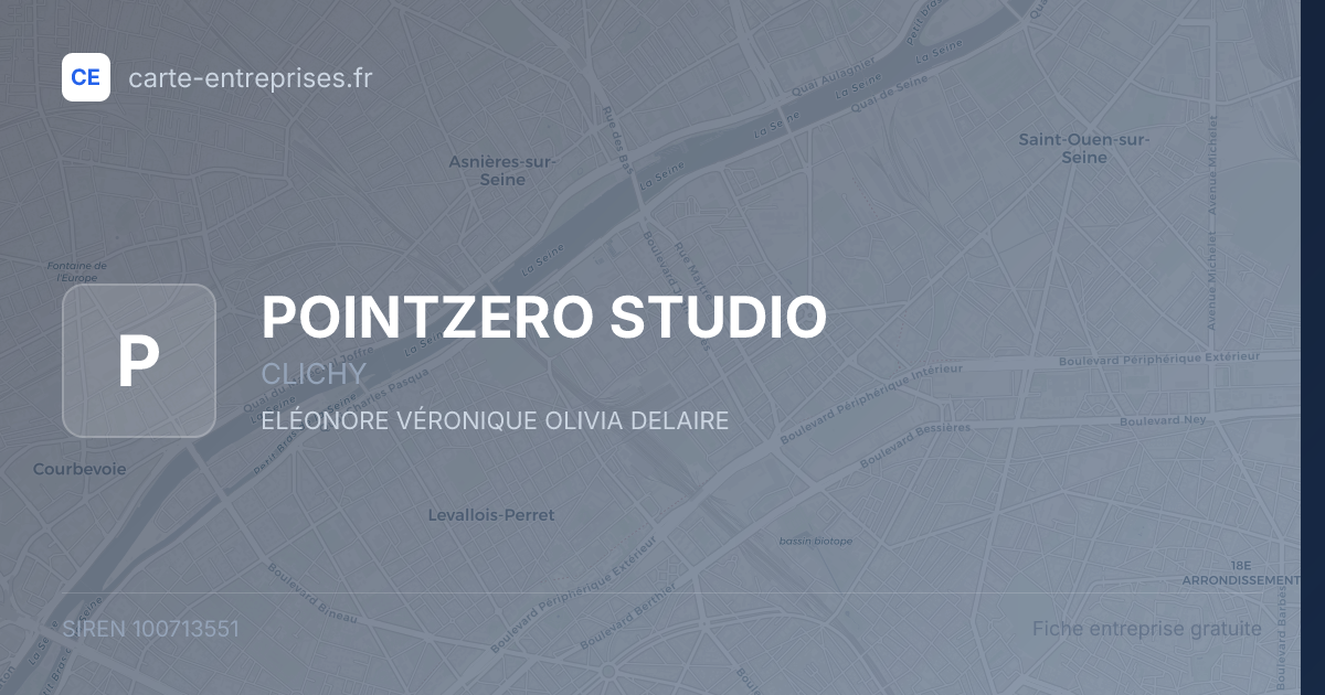 POINTZERO STUDIO — 100713551 — fiche entreprise